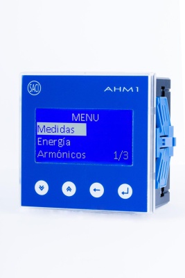 Анализатор электроэнергии AHM1-b 3x400 / 690V AC; 1A и 5A; Панель 96x96 мм; Память 8МБ