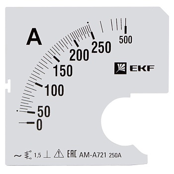 Шкала сменная для A721 250/5А-1,5 EKF фото в интернет-магазине ТД "АТВ-ЭЛЕКТРО"