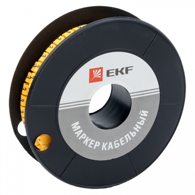 Маркер кабельный 6,0 мм2 "3" (350 шт.) (ЕС-3) EKF