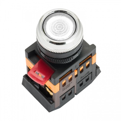 Кнопка ABLFS-22 с подсветкой прозрачный NO+NC 230В EKF
