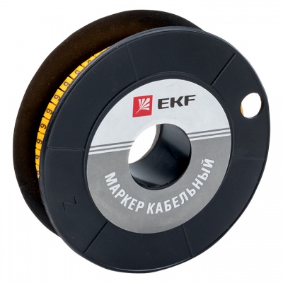 Маркер кабельный 6,0 мм2 "6" (350 шт.) (ЕС-3) EKF