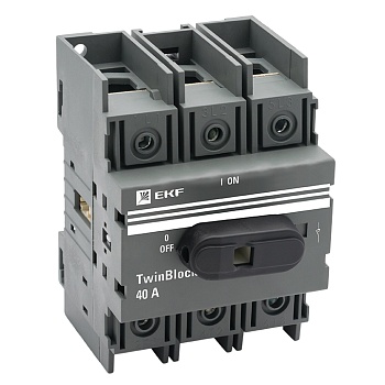 Рубильник   40A 3P c рукояткой управления для прямой установки TwinBlock EKF фото в интернет-магазине ТД "АТВ-ЭЛЕКТРО"