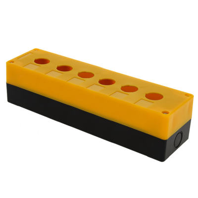 КП106 пластиковый 6 кнопок желтый EKF