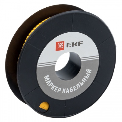 Маркер кабельный 2,5 мм2 "2" (1000 шт.) (ЕС-1) EKF