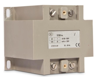 Трансформатор напряжения TE15R 230/100V Cl. 1 VA 25; Cl. 0,5 VA 10