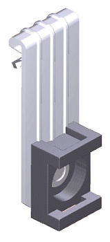 Вертикальный балочный зажим 1-5мм под нейлоновую стяжку EKF фото в интернет-магазине ТД "АТВ-ЭЛЕКТРО"
