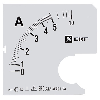 Шкала сменная для A721 5/5А-1,5 EKF фото в интернет-магазине ТД "АТВ-ЭЛЕКТРО"