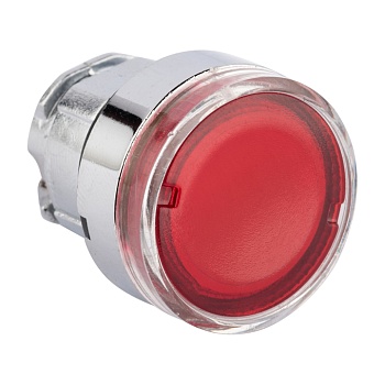 Исполнительный механизм кнопки XB4 красный плоский  возвратный без фиксации, с подсветкой фото в интернет-магазине ТД "АТВ-ЭЛЕКТРО"