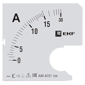 Шкала сменная для A721 15/5А-1,5 EKF фото в интернет-магазине ТД "АТВ-ЭЛЕКТРО"