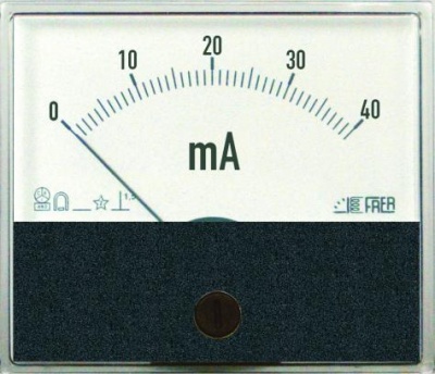 P71MAX2V5 Амперметр DC 90˚ 2,5A 71x61 мм, ∅55 прямого включения