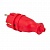 Вилка красная каучуковая прямая 230В 2P+PE 16A IP44 EKF PRO фото в интернет-магазине ТД "АТВ-ЭЛЕКТРО"