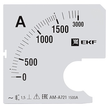Шкала сменная для A721 1500/5А-1,5 EKF фото в интернет-магазине ТД "АТВ-ЭЛЕКТРО"
