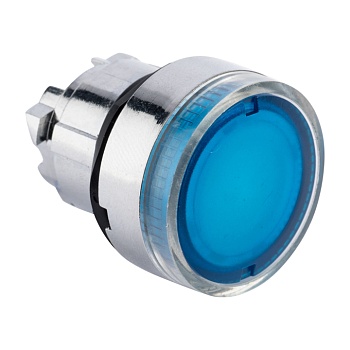 Исполнительный механизм кнопки XB4 синий плоский  возвратный без фиксации, с подсветкой фото в интернет-магазине ТД "АТВ-ЭЛЕКТРО"