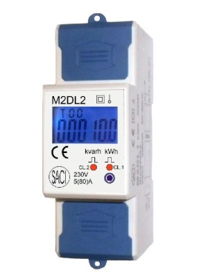Анализатор однофазный M2DL2 на DIN рейку; .../5А; Связь RS-485; 50-60 Гц Питание 230В AC