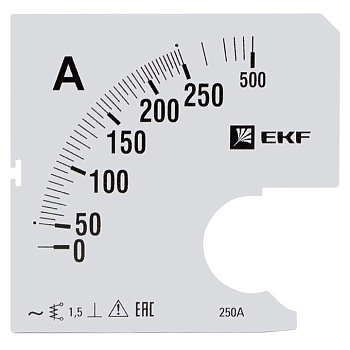 Шкала сменная для A961 250/5А-1,5 EKF фото в интернет-магазине ТД "АТВ-ЭЛЕКТРО"