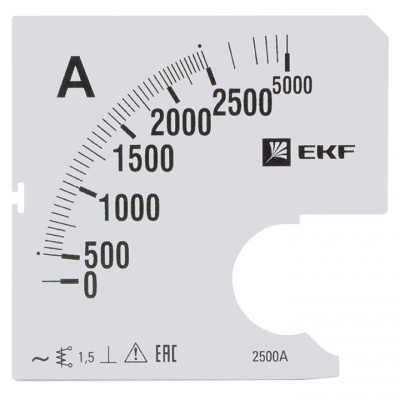 Шкала сменная для A961 2500/5А-1,5 EKF