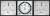 F96GDNY Набор для синхронизции шарнирный корпус (Дифф. вольтметр, дифф. Частотомер, стрелочный синхроноскоп) 90˚ 96x96 мм