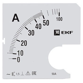Шкала сменная для A961 50/5А-1,5 EKF фото в интернет-магазине ТД "АТВ-ЭЛЕКТРО"