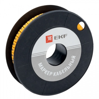Маркер кабельный 2,5 мм2 "9" (1000 шт.) (ЕС-1) EKF