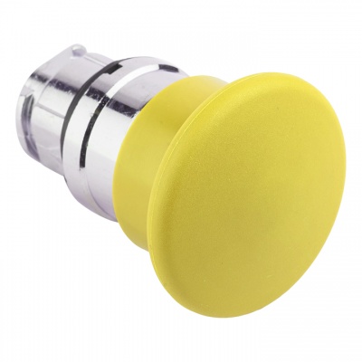 Исполнительный механизм кнопки XB4 "Грибок" желтый возвратный без фиксации без подсветки