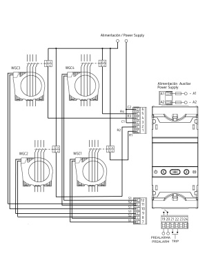 P12A71 Защита от дифференциального тока типа А CBS-400A