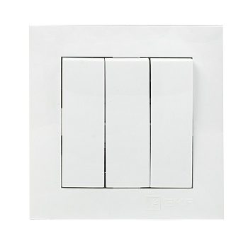 Валенсия выключатель 3-кл. 10А белый EKF фото в интернет-магазине ТД "АТВ-ЭЛЕКТРО"