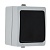 Венеция Выключатель кнопочный 10А IP54 серый EKF фото в интернет-магазине ТД "АТВ-ЭЛЕКТРО"