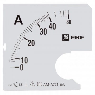 Шкала сменная для A721 80/5А-1,5 EKF