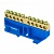 Шина "0" N (6x9мм) 10 отв. латунь синий изолятор на DIN-рейку EKF фото в интернет-магазине ТД "АТВ-ЭЛЕКТРО"