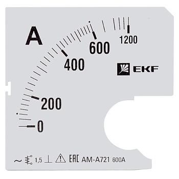 Шкала сменная для A721 600/5А-1,5 EKF фото в интернет-магазине ТД "АТВ-ЭЛЕКТРО"