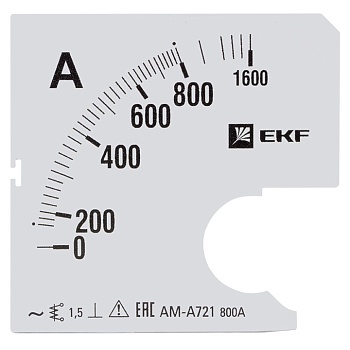 Шкала сменная для A721 800/5А-1,5 EKF фото в интернет-магазине ТД "АТВ-ЭЛЕКТРО"